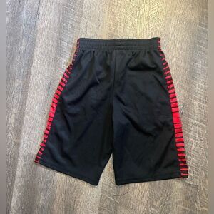 Zone Pro Boys 12/14 Black and Red Athletic Shorts